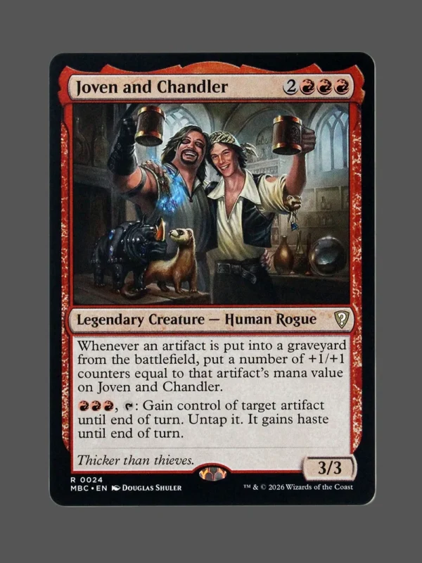 Joven and Chandler Foil MTG proxy card from Mystery Booster Commander Edition #24