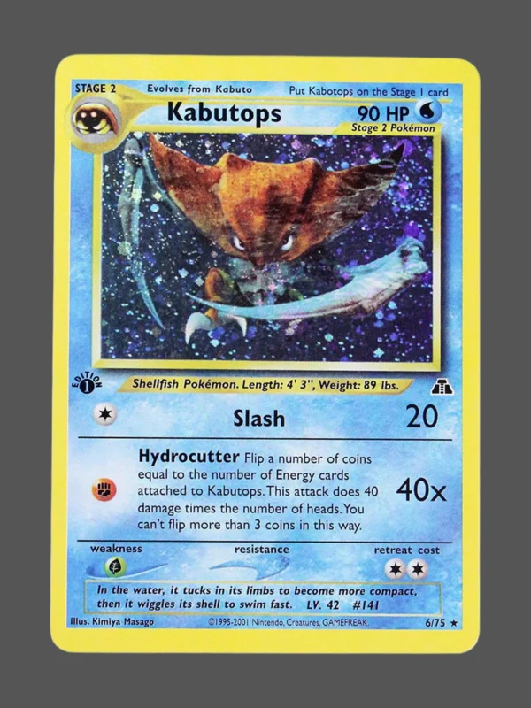 Kabutops Regular Pokemon proxy card from Neo Discovery #6