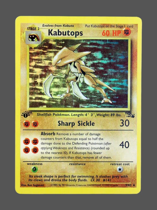 Kabutops Regular Pokemon proxy card from Fossil #9