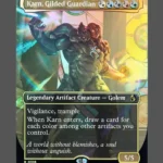 Karn, Gilded Guardian Foil MTG proxy card from Reality Fracture #316