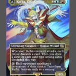 Kefka, Court Mage/Kefka, Ruler of Ruin Surge Foil MTG proxy card from Final Fantasy #543
