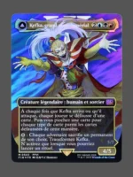 Kefka, Court Mage/Kefka, Ruler of Ruin Surge Foil MTG proxy card from Final Fantasy #543