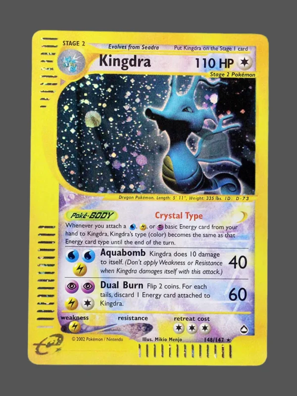Kingdra Regular Pokemon proxy card from Aquapolis #148