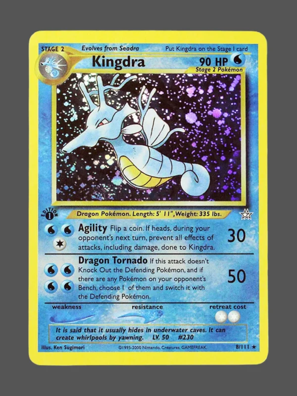 Kingdra Regular Pokemon proxy card from Neo Genesis #8