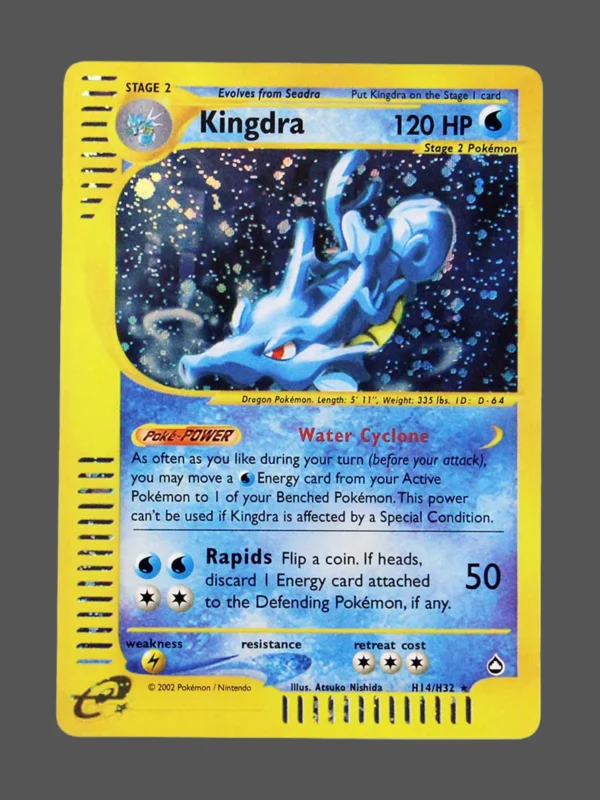 Kingdra Regular Pokemon proxy card from Aquapolis #H14
