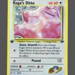 Koga’s Ditto Regular Pokemon proxy card from Gym Challenge #10