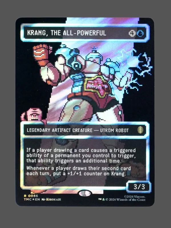 Krang, the All-Powerful Surge Foil MTG proxy card from Teenage Mutant Ninja Turtles Eternal #86