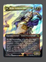 Kuja, Genome Sorcerer/Trance Kuja, Fate Defied Surge Foil MTG proxy card from Final Fantasy #544