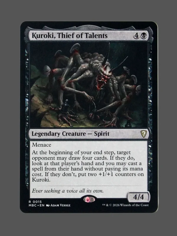 Kuroki, Thief of Talents Foil MTG proxy card from Mystery Booster Commander Edition #15