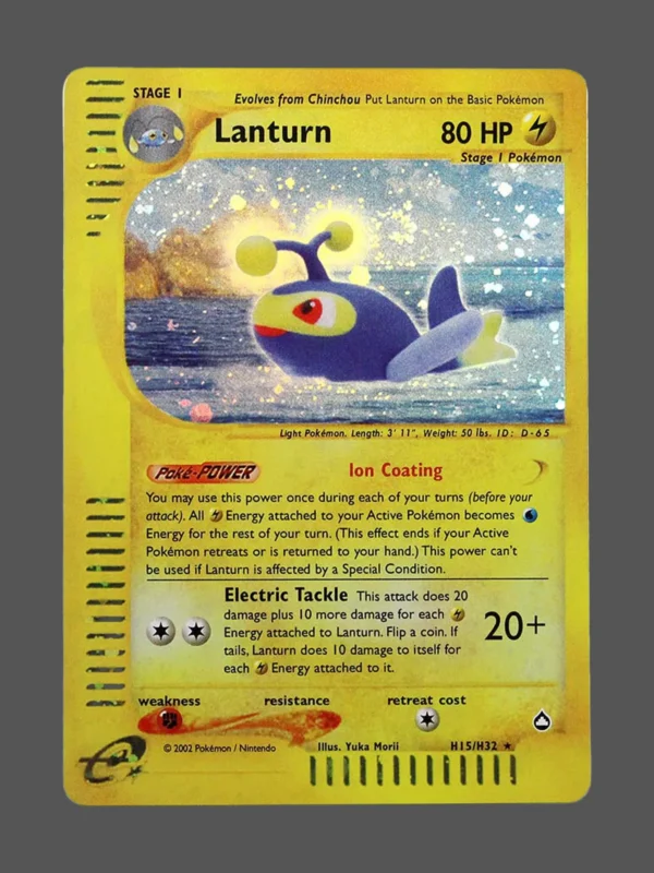 Lanturn Regular Pokemon proxy card from Aquapolis #H15