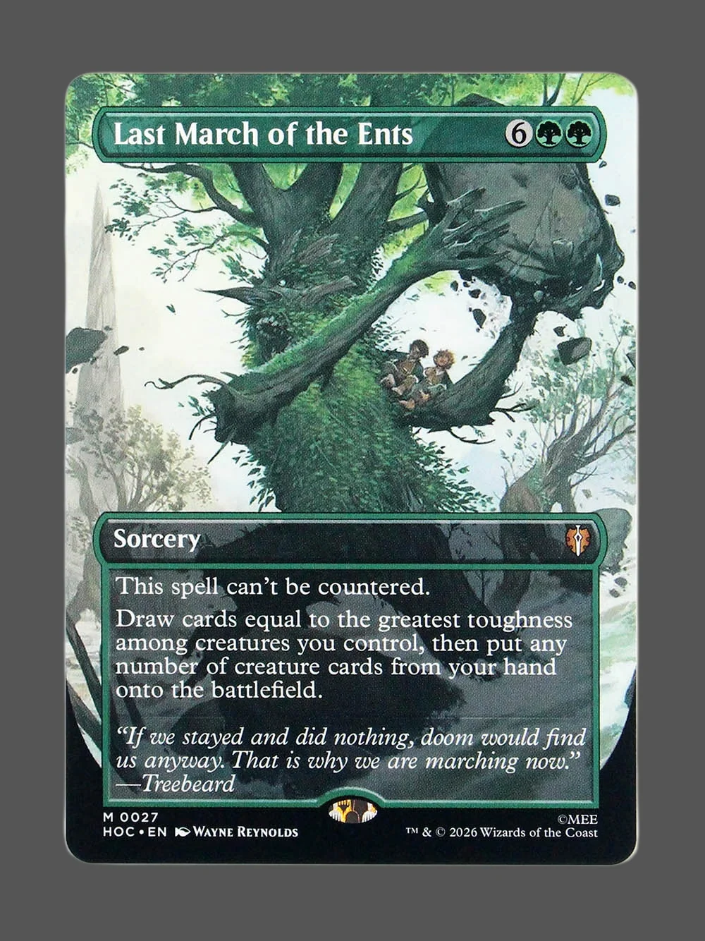 last-march-of-the-ents-027-holo.webp Last March of the Ents Holo MTG proxy card from The Hobbit Eternal #27