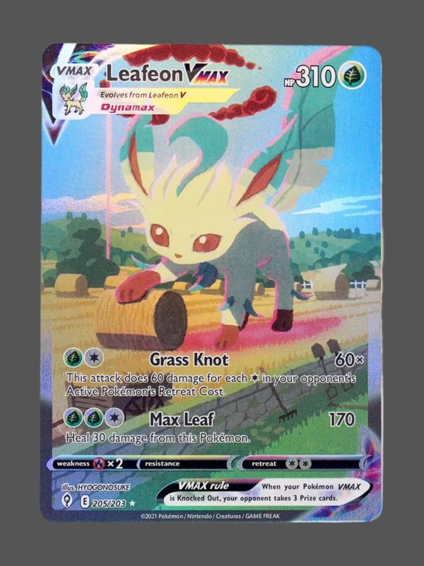 Leafeon Regular Pokemon proxy card from Evolving Skies #205