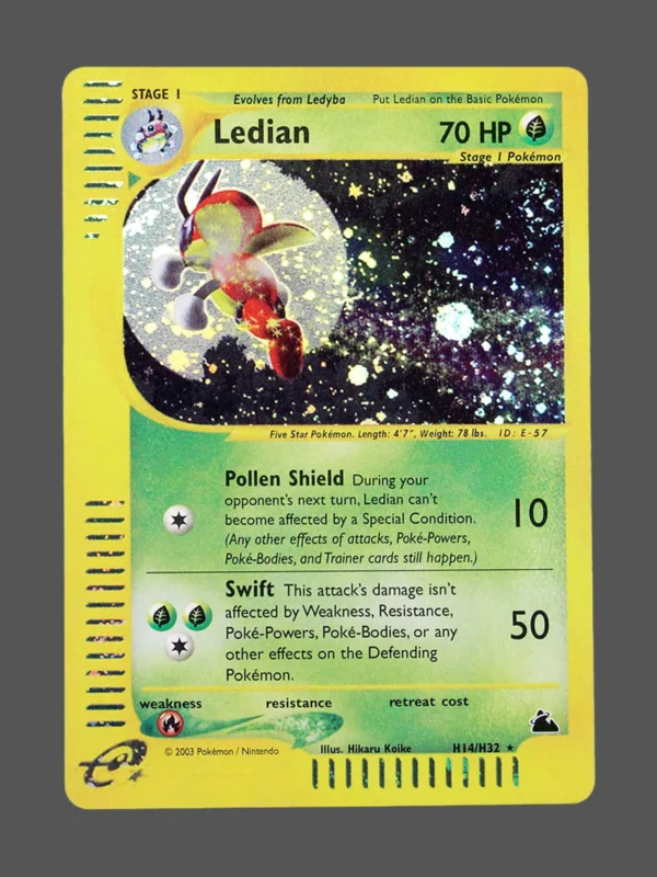Ledian Regular Pokemon proxy card from Skyridge #H14