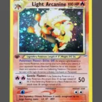 Light Arcanine Regular Pokemon proxy card from Neo Destiny #12