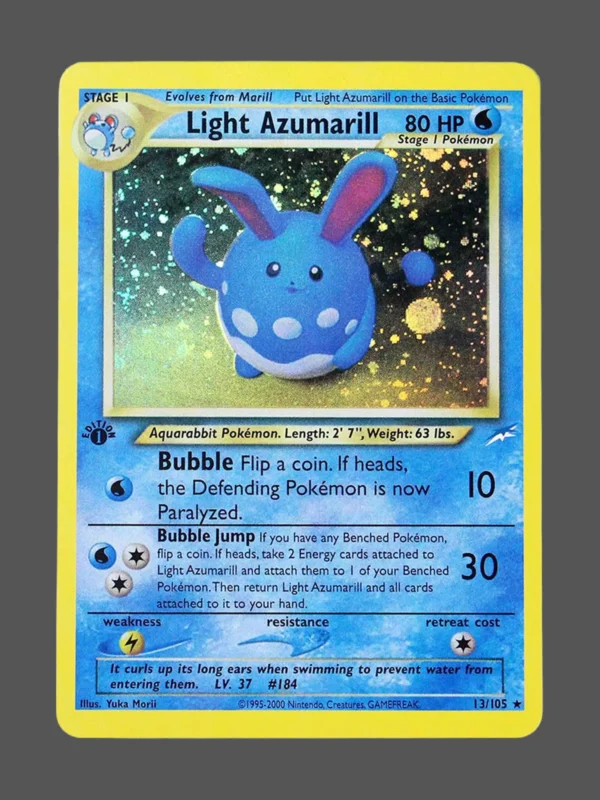 Light Azumarill Regular Pokemon proxy card from Neo Destiny #13