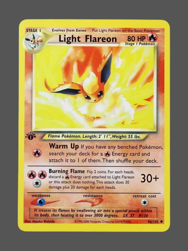 Light Flareon Regular Pokemon proxy card from Neo Destiny #46