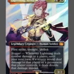 Lightning, Army of One Surge Foil MTG proxy card from Final Fantasy #545
