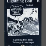 Lightning Bolt Holo MTG proxy card from The Zeta Set #184