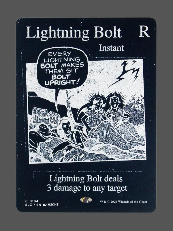 Lightning Bolt Holo MTG proxy card from The Zeta Set #184