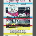 Lightning Bolt Holo MTG proxy card from The Zeta Set #305