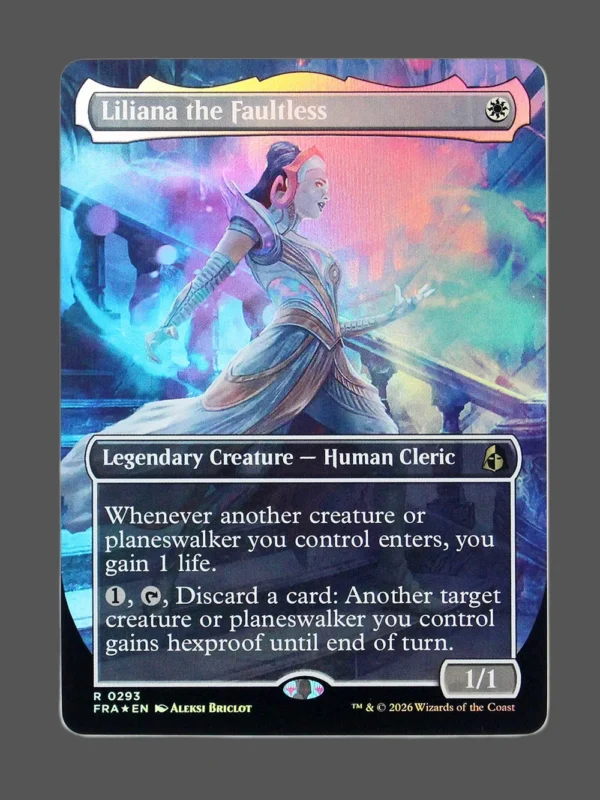 Liliana the Faultless Foil MTG proxy card from Reality Fracture #293