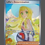 Lillie's Determination Foil Pokemon proxy card from Mega Evolution #184