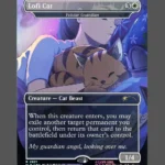 Lofi Cat Foil MTG proxy card from Secret Lair Drop #2821