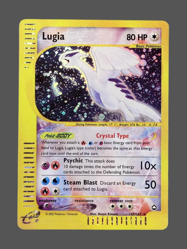 Lugia Regular Pokemon proxy card from Aquapolis #149