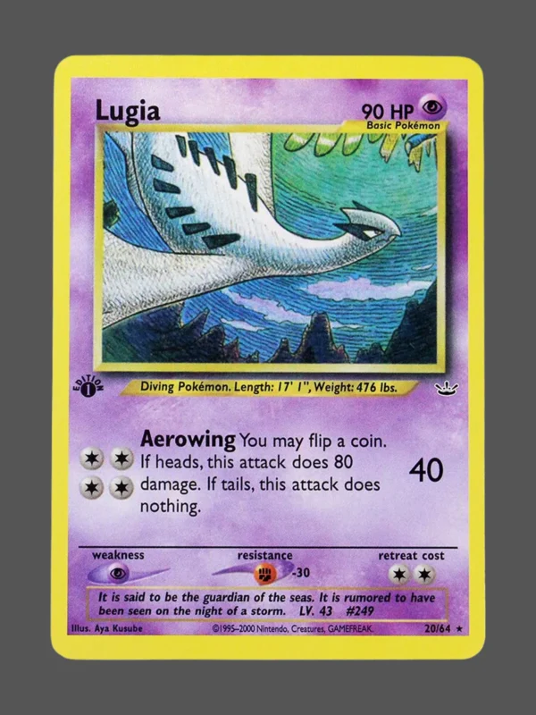 Lugia Regular Pokemon proxy card from Neo Revelation #20