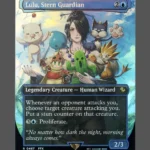 Lulu, Stern Guardian Chocobotrack Foil MTG proxy card from Final Fantasy Commander #467