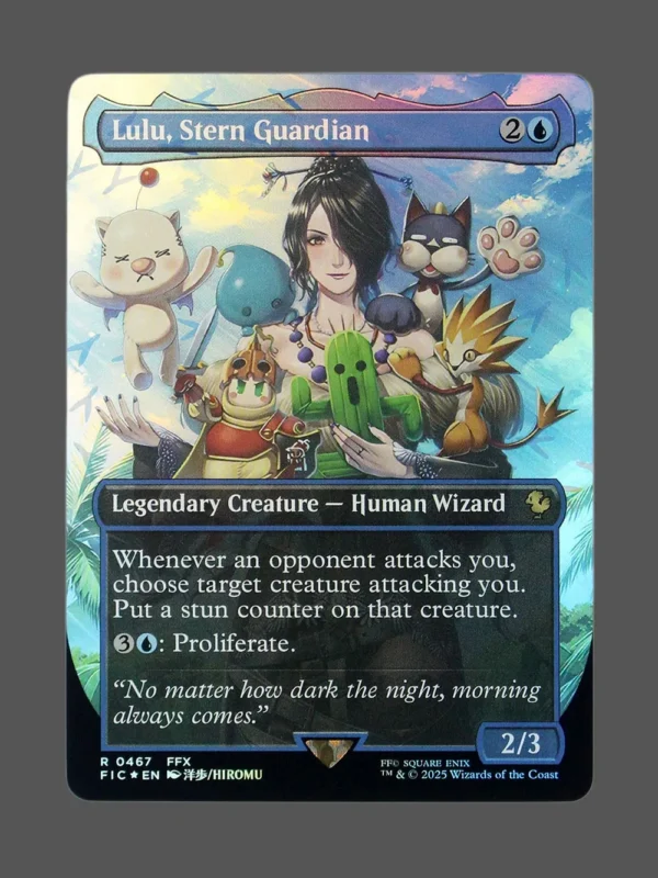 Lulu, Stern Guardian Chocobotrack Foil MTG proxy card from Final Fantasy Commander #467