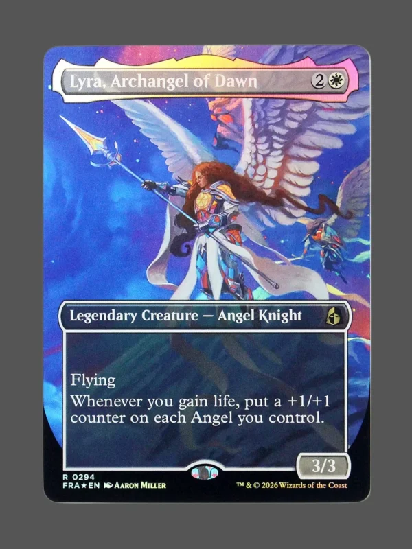 Lyra, Archangel of Dawn Foil MTG proxy card from Reality Fracture #294