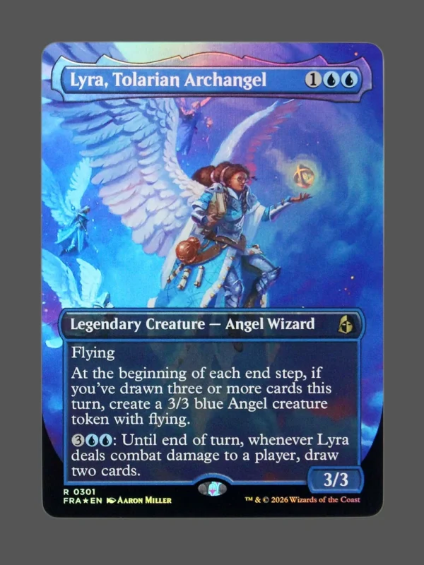 Lyra, Tolarian Archangel Foil MTG proxy card from Reality Fracture #301