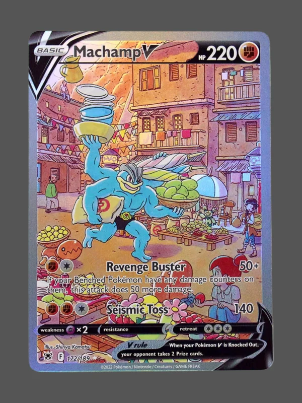 Machamp V Regular Pokemon proxy card from Astral Radiance #172