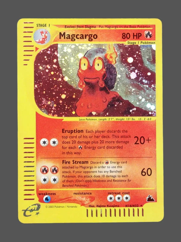 Magcargo Regular Pokemon proxy card from Skyridge #H16