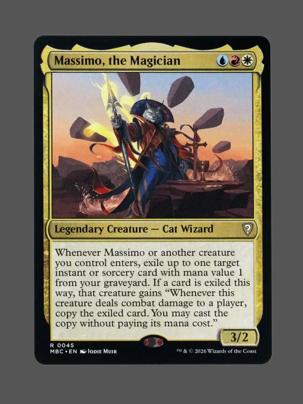 Massimo, the Magician Holo MTG proxy card from Mystery Booster Commander Edition #45