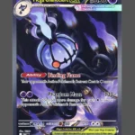 Mega Chandelure ex Foil Pokemon proxy card from Pitch Black #115