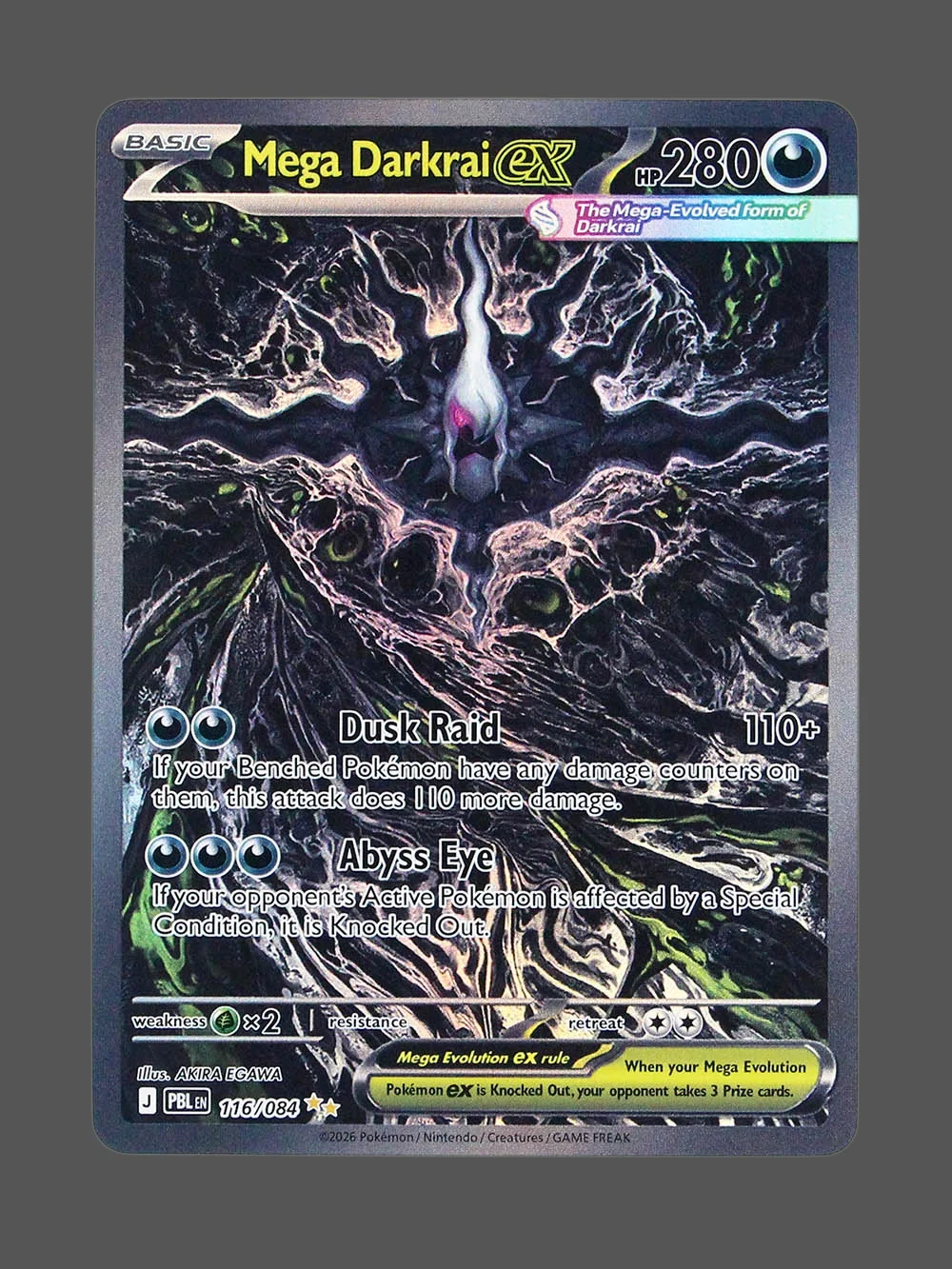 mega-darkrai-ex-116-pbl-en-refractor-foil-v2.webp Mega Darkrai ex Foil Pokemon proxy card from Pitch Black #116