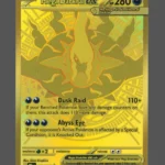 Mega Darkrai ex Foil Pokemon proxy card from Pitch Black #120