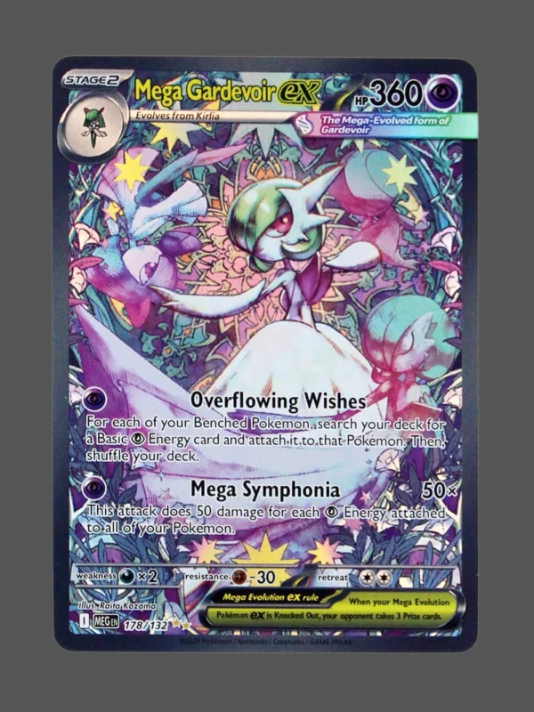 Mega Gardevoir ex Foil Pokemon proxy card from Mega Evolution #178