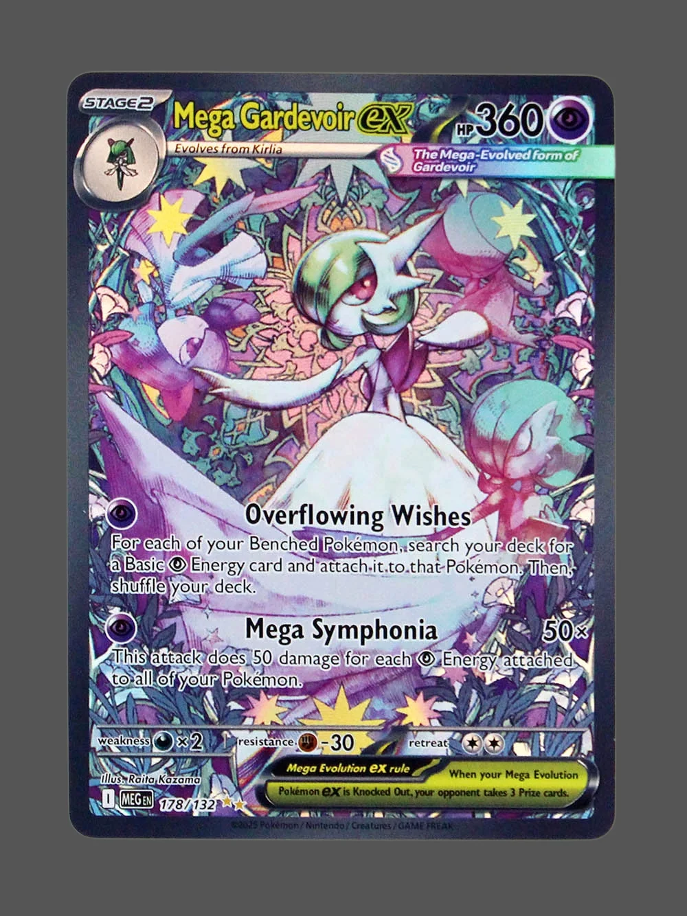 mega-gardevoir-ex-178-meg-en-refractor-foil-v2.webp Mega Gardevoir ex Foil Pokemon proxy card from Mega Evolution #178