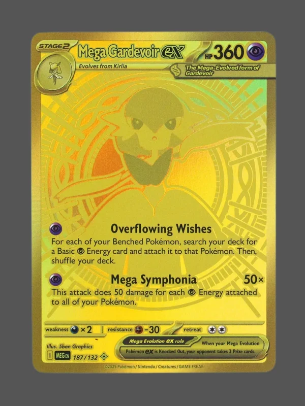 Mega Gardevoir ex Foil Pokemon proxy card from Mega Evolution #187