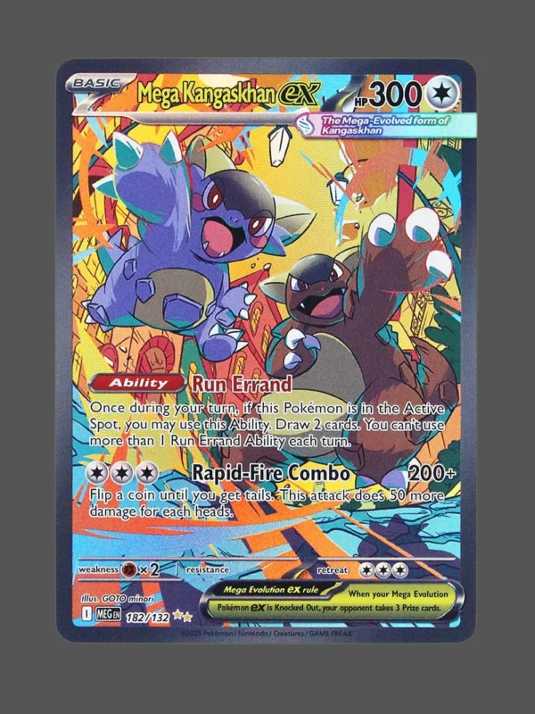 Mega Kangaskhan ex Foil Pokemon proxy card from Mega Evolution #182