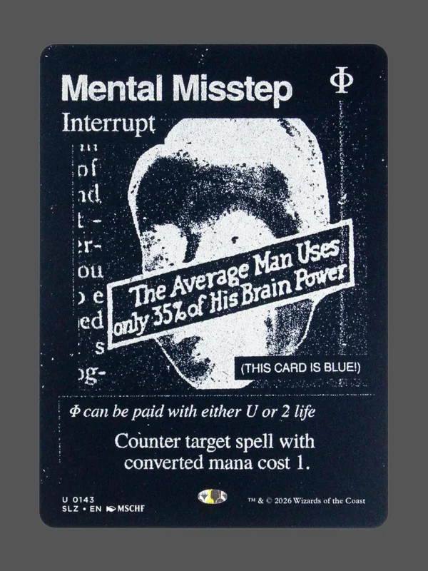 Mental Misstep Holo MTG proxy card from The Zeta Set #143