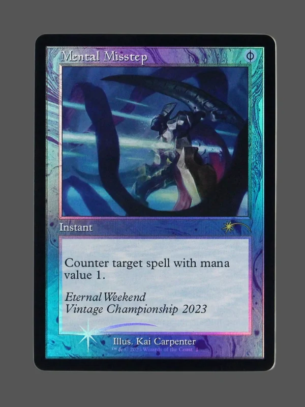Mental Misstep Foil MTG proxy card from Media and Collaboration Promos #2023-1