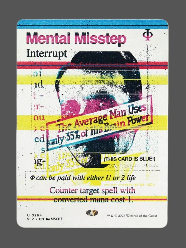 Mental Misstep Holo MTG proxy card from The Zeta Set #264