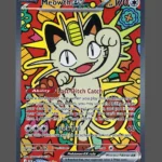 Meowth ex Foil Pokemon proxy card from Perfect Order #121