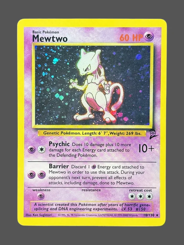 Mewtwo Regular Pokemon proxy card from Base Set 2 #10