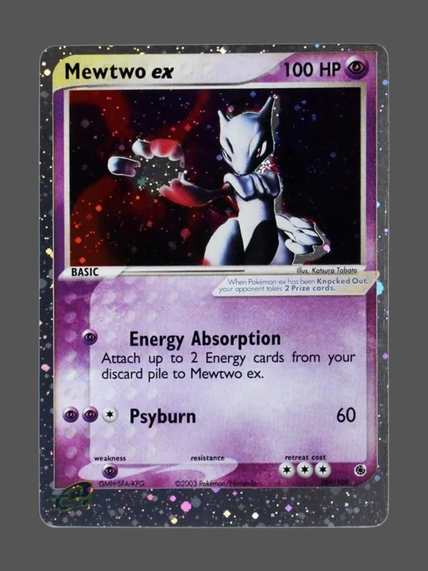 Mewtwo ex Galaxy Foil Pokemon proxy card from Ruby and Sapphire #101
