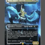 Miku, Queen Electric Holo MTG proxy card from Secret Lair Drop #1601